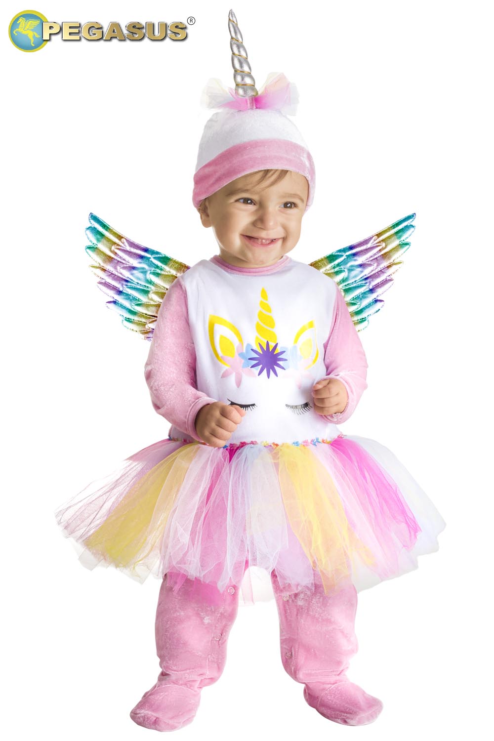 PICCOLA UNICORNO ARCOBALENO NEONATA